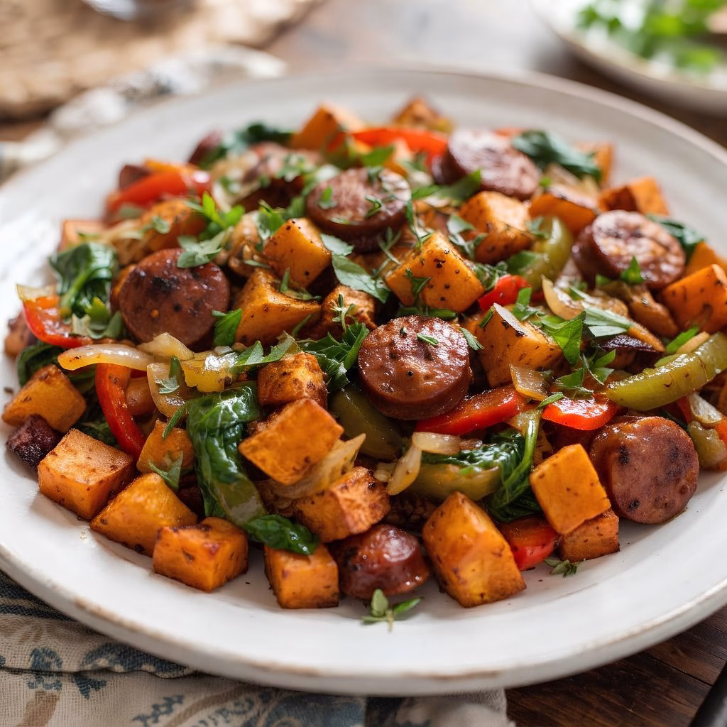 Sweet Potato Andouille Sausage Recipe