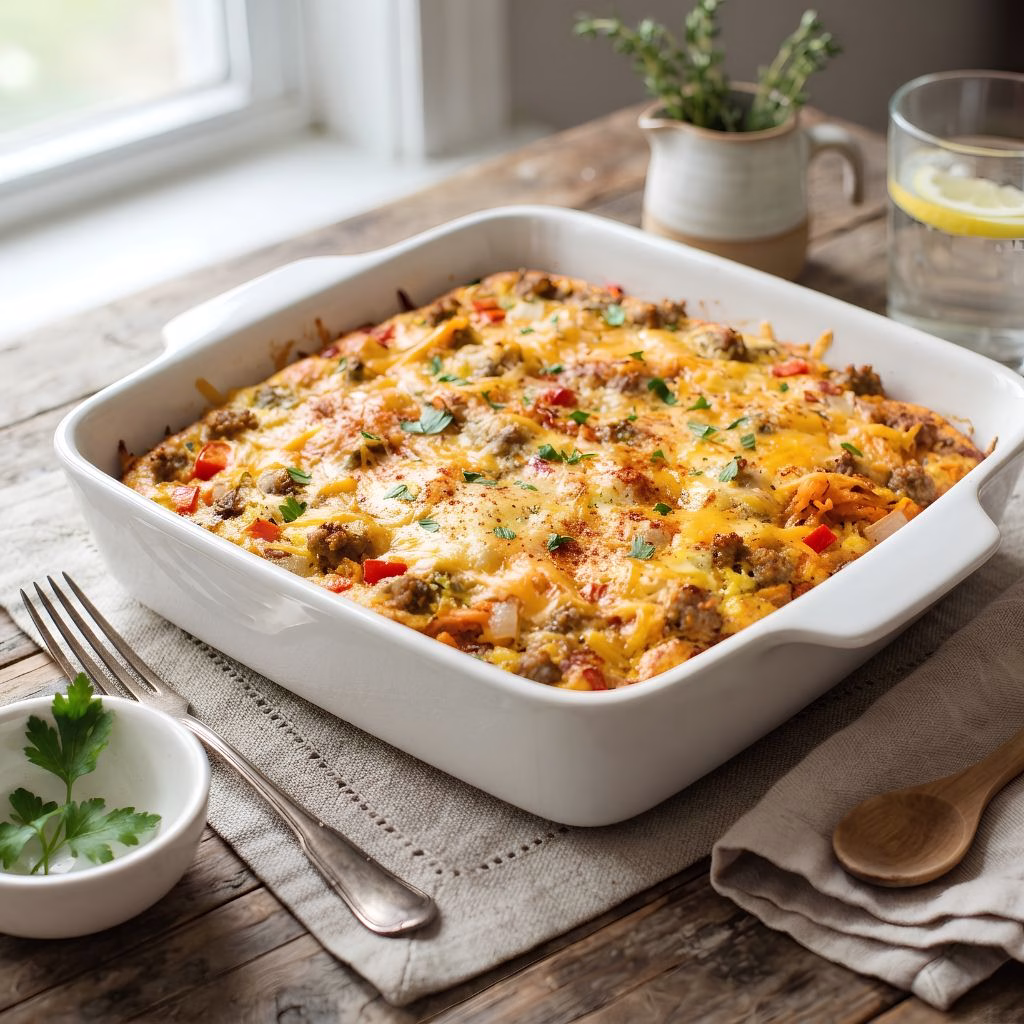 Sweet Potato Sausage Egg Bake Recipe