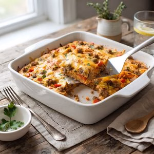 Sweet Potato Sausage Egg Bake Recipe