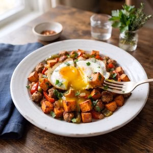 Sweet Potato Sausage Hash Recipe