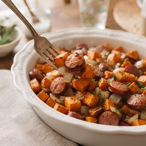 Sweet Potato Smoked Sausage Dinner Recipe