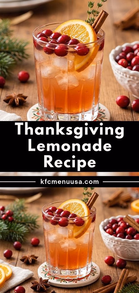 Thanksgiving Lemonade Recipe
