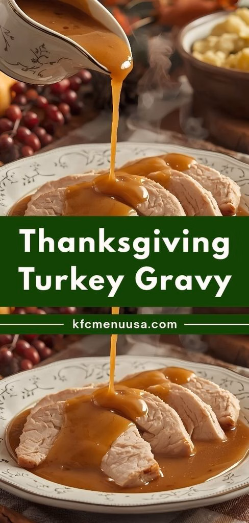 Thanksgiving Turkey Gravy Recipe