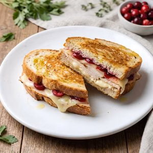 Turkey Cranberry Grilled Cheese Recipe