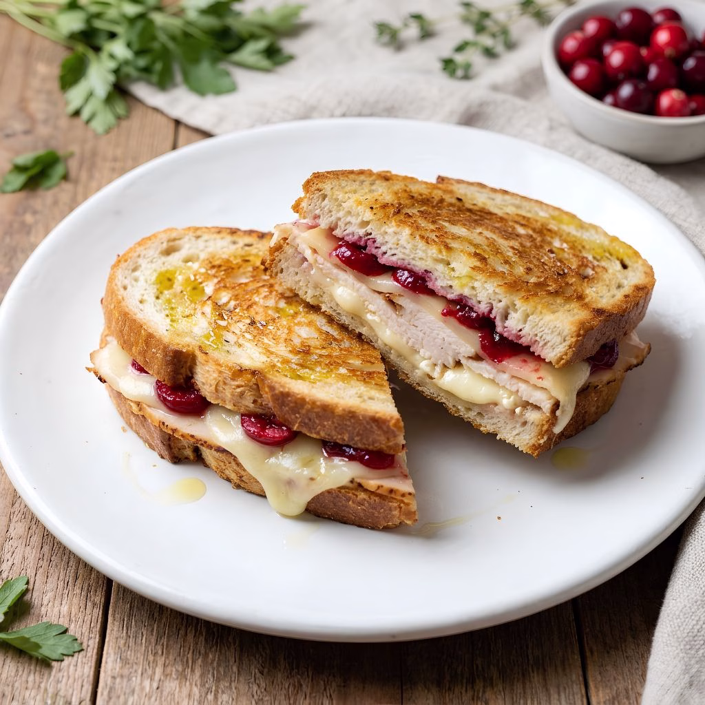 Turkey Cranberry Grilled Cheese Recipe