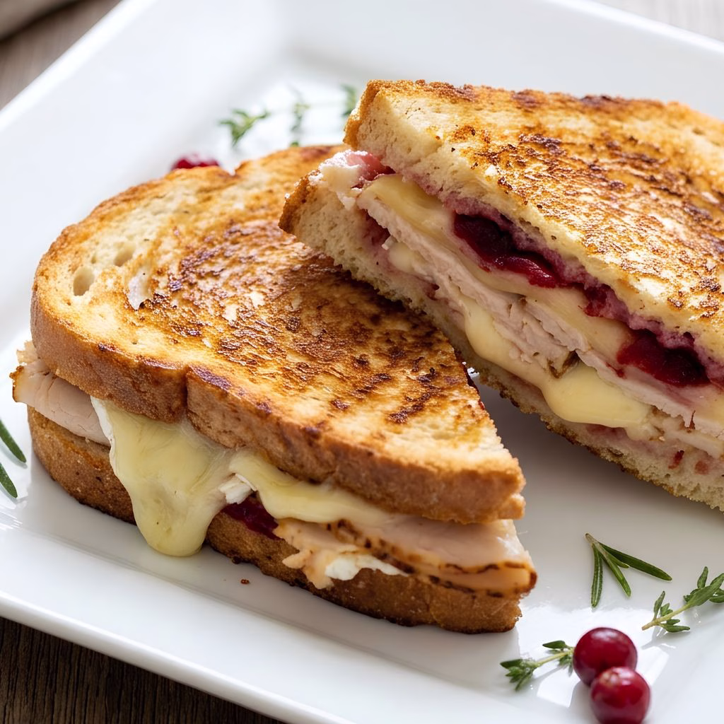 Turkey Cranberry Grilled Cheese Recipe