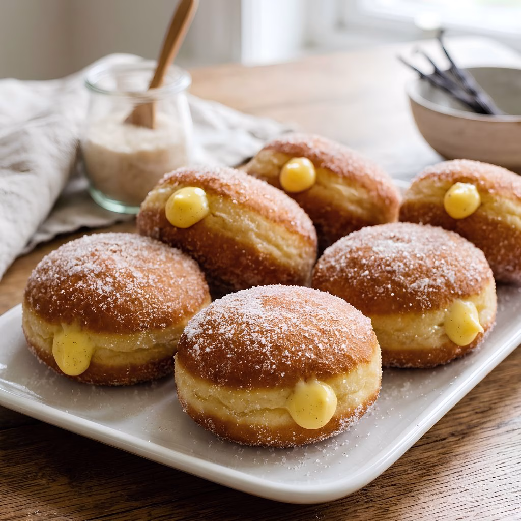 Vanilla Custard Donut Recipe