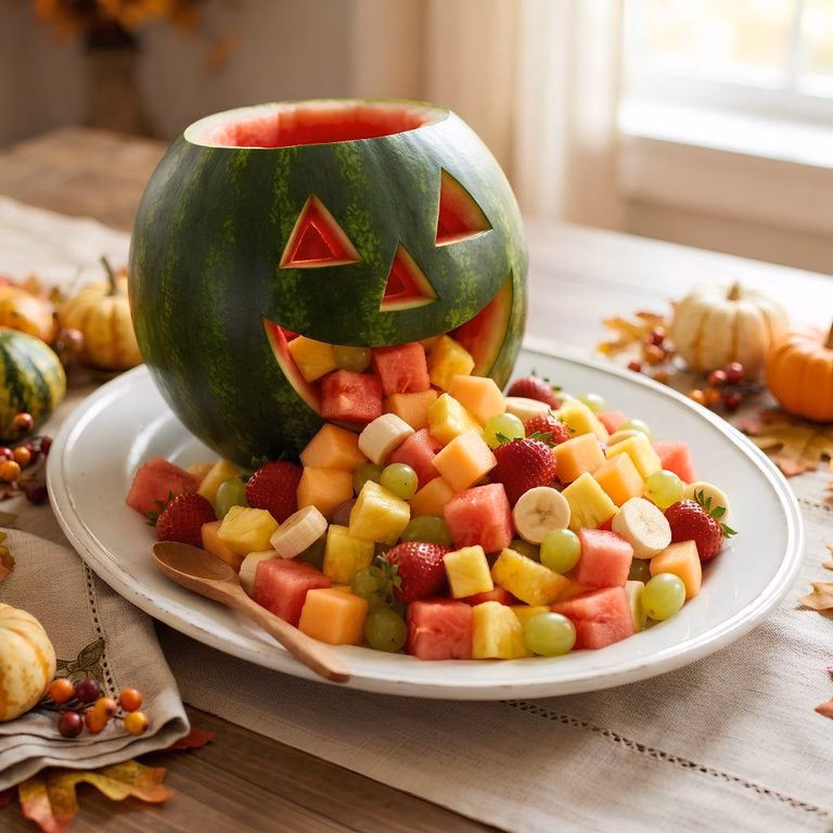 Watermelon Halloween Fruit Tray Recipe