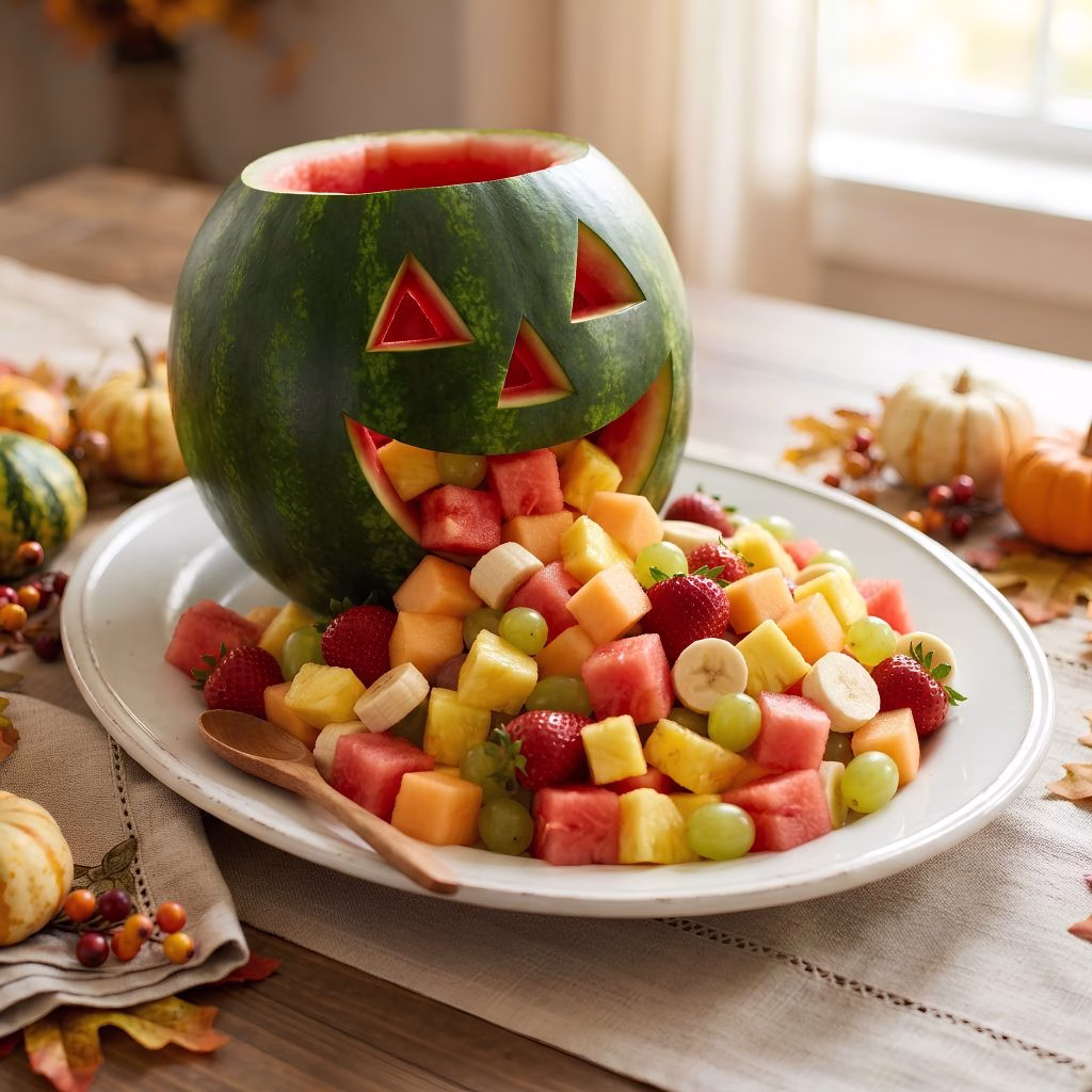 Watermelon Halloween Fruit Tray Recipe