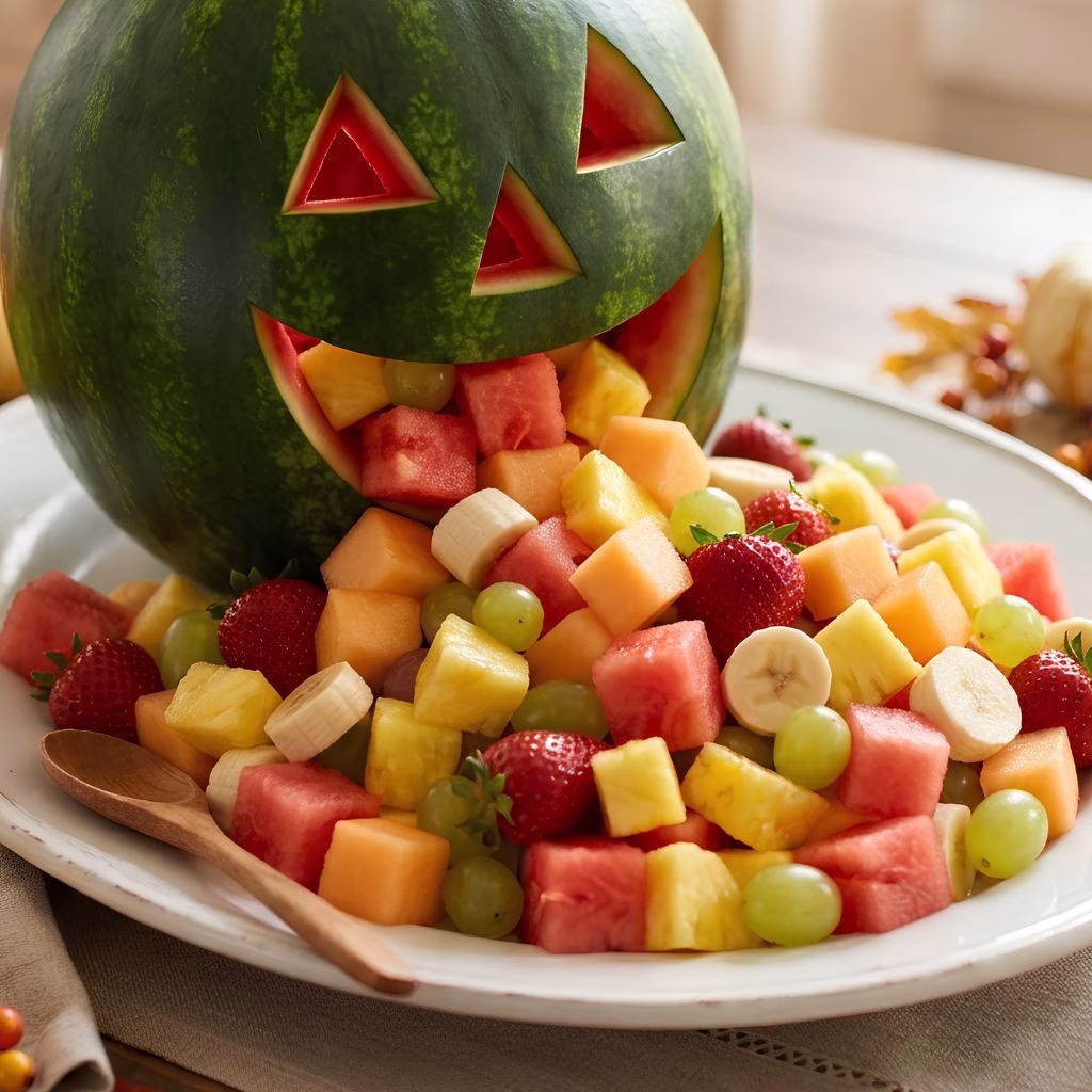 Watermelon Halloween Fruit Tray Recipe