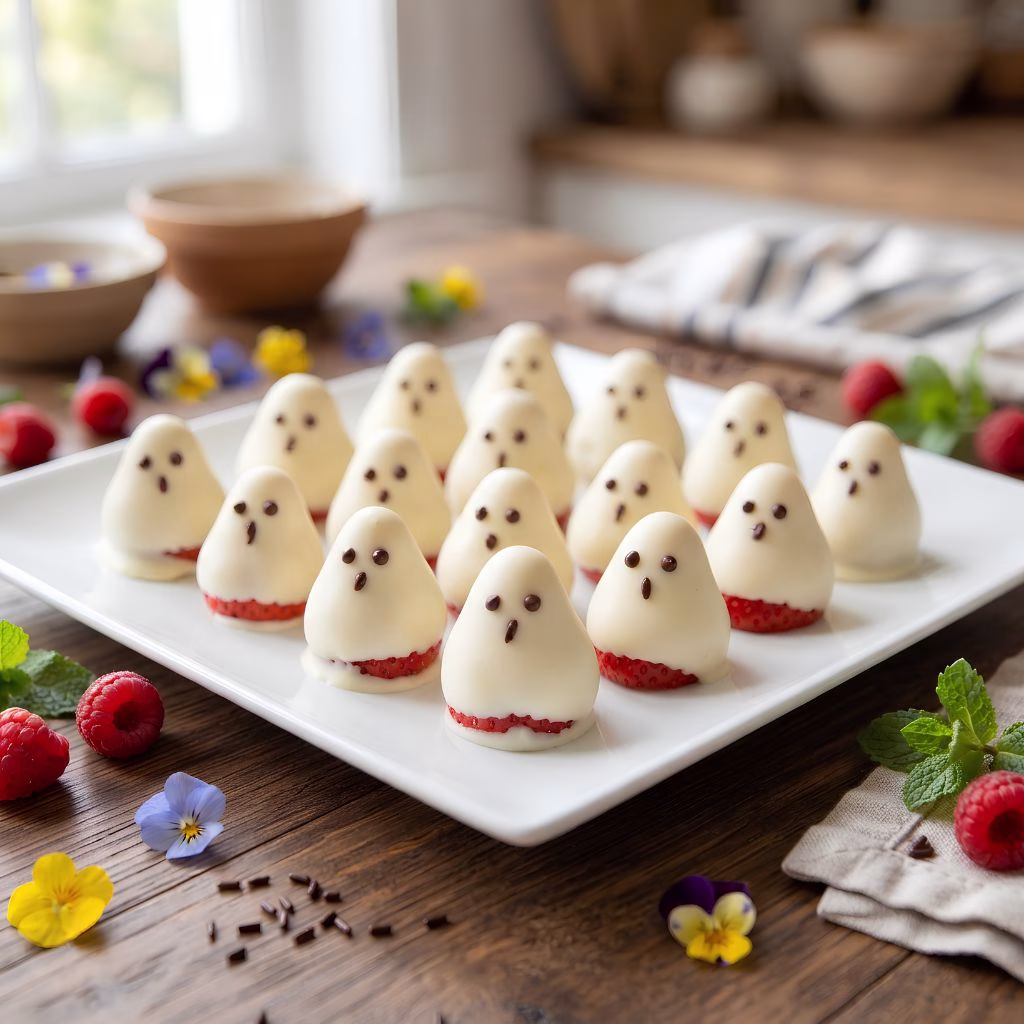 White Chocolate Ghost Strawberry Recipe